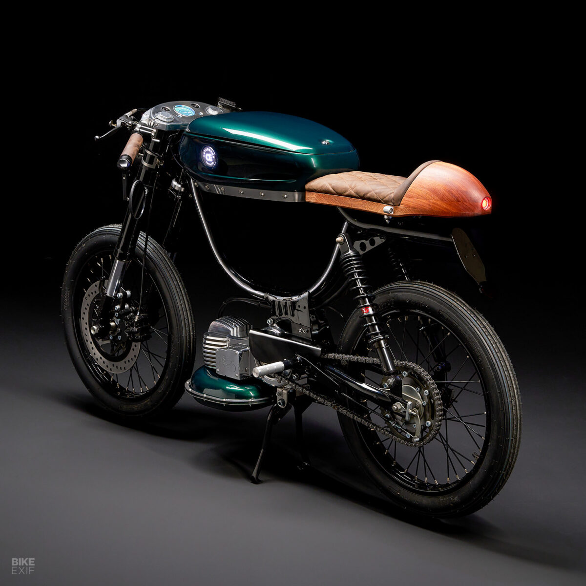 electric cafe racer moped