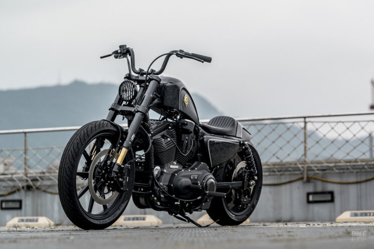 Rough Crafts Obsidian Harley Fighter