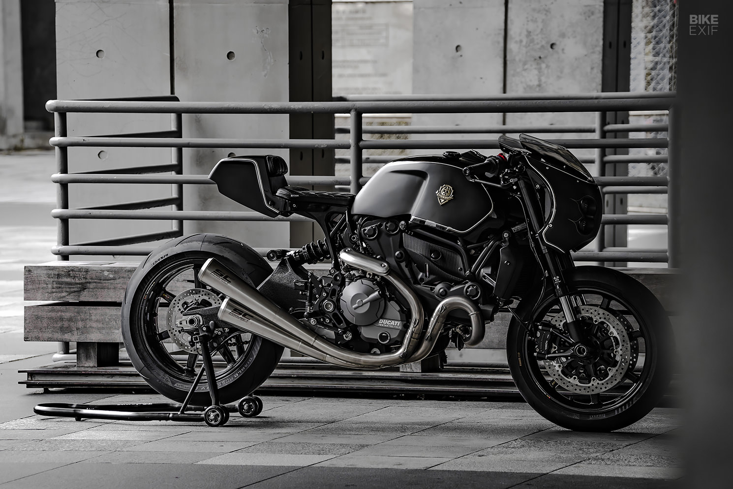 Ducati Monster 821 cafe racer by Rough Crafts