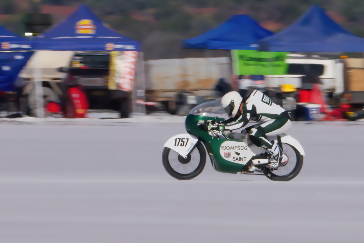 Honda CT90 land speed race bike