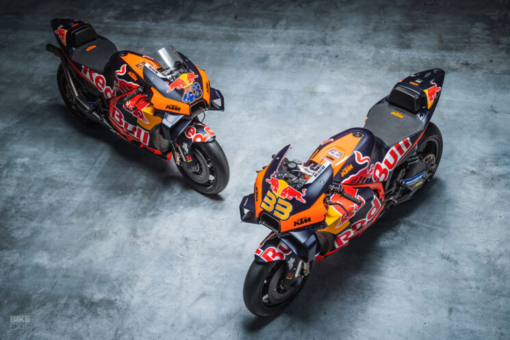 Red Bull KTM Factory Racing MotoGP bikes