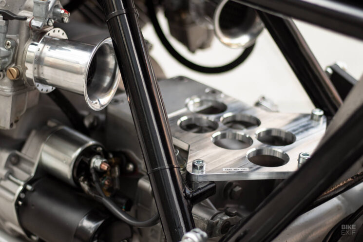 Custom Moto Guzzi V11 with Le Mans Tonti frame