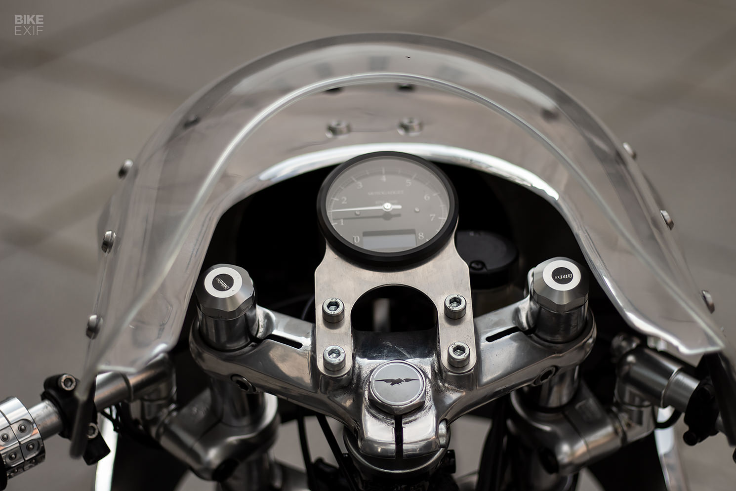 Custom Moto Guzzi V11 with Le Mans Tonti frame