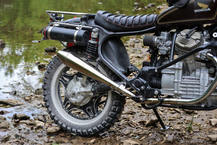 Honda CX500 adventure bike by Brick House Builds