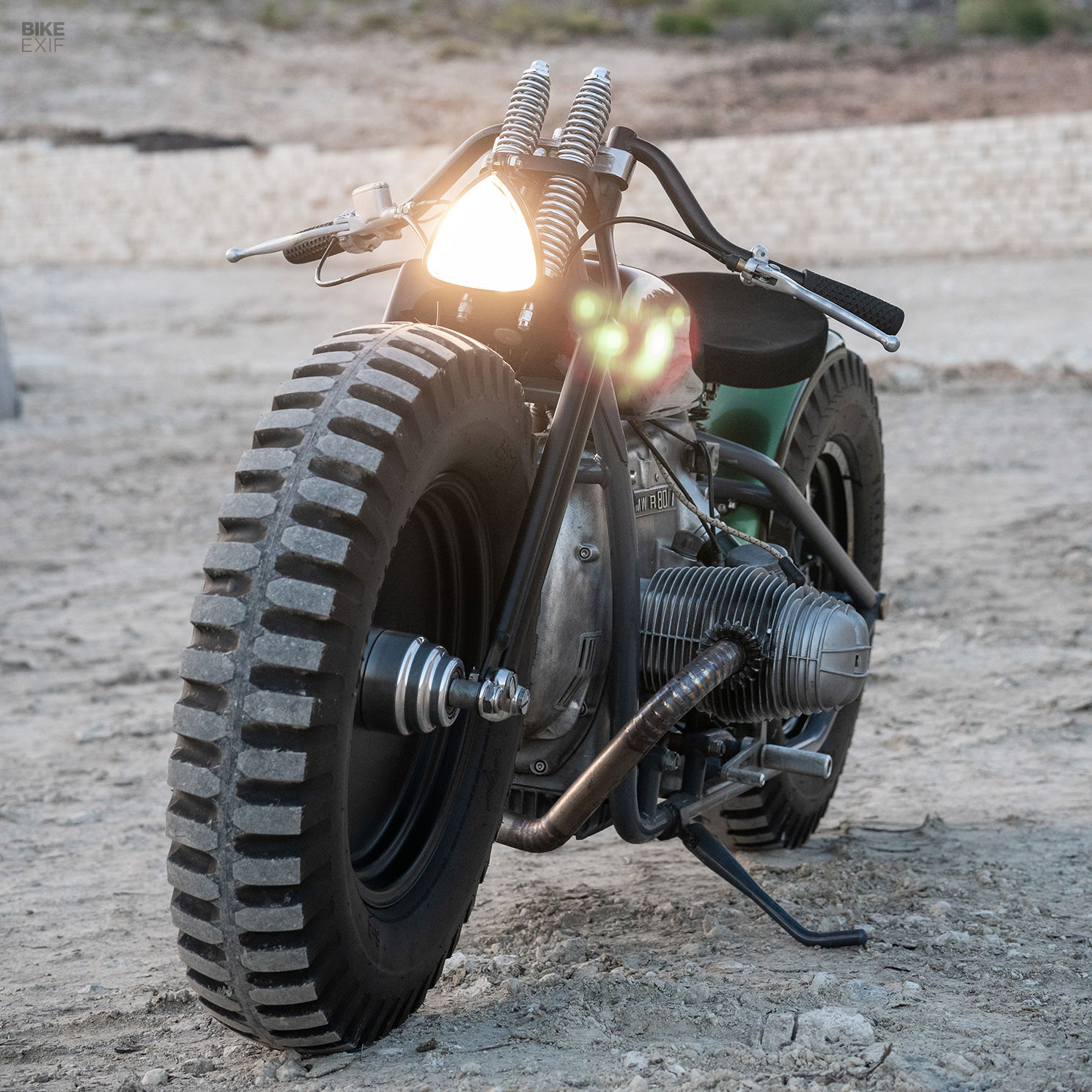 This Upcycled BMW R80 bobber is a real-life Tonka toy