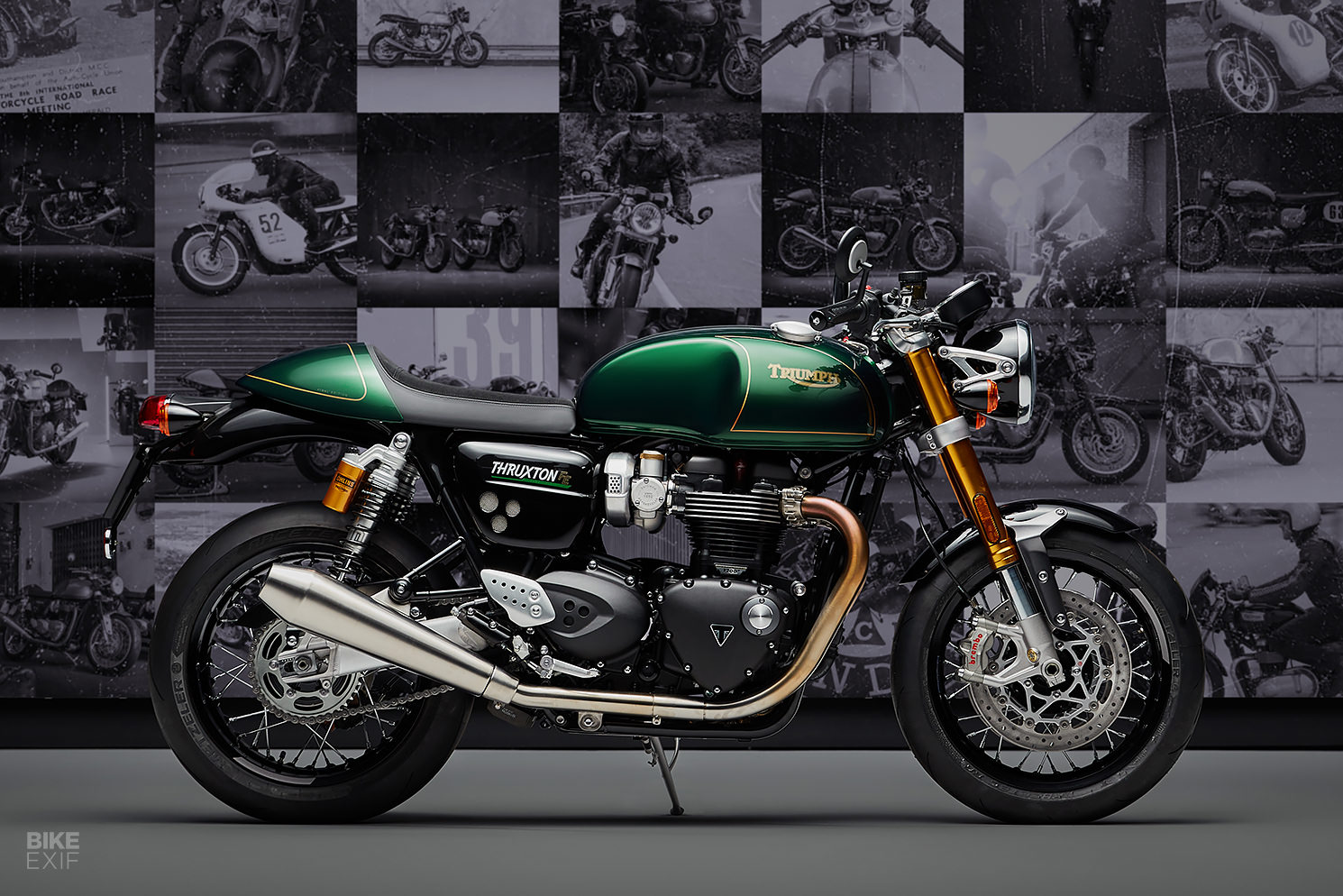 2024 Triumph Thruxton RS Competition Green / Silver Ice