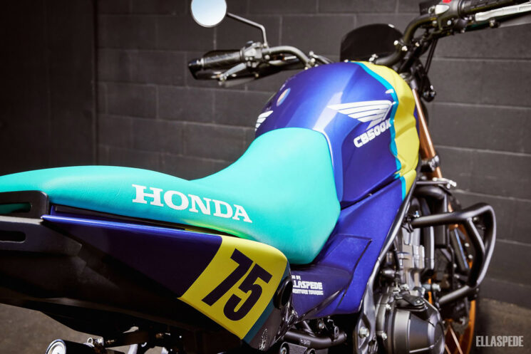 Honda CB500X personnalisée par Ellaspede