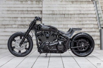 Classic Fighter: A punchy custom Street Bob by One Way Machine | Bike EXIF