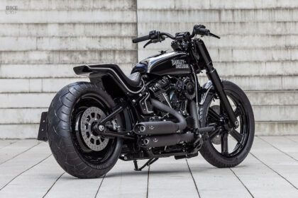 Classic Fighter: A punchy custom Street Bob by One Way Machine | Bike EXIF