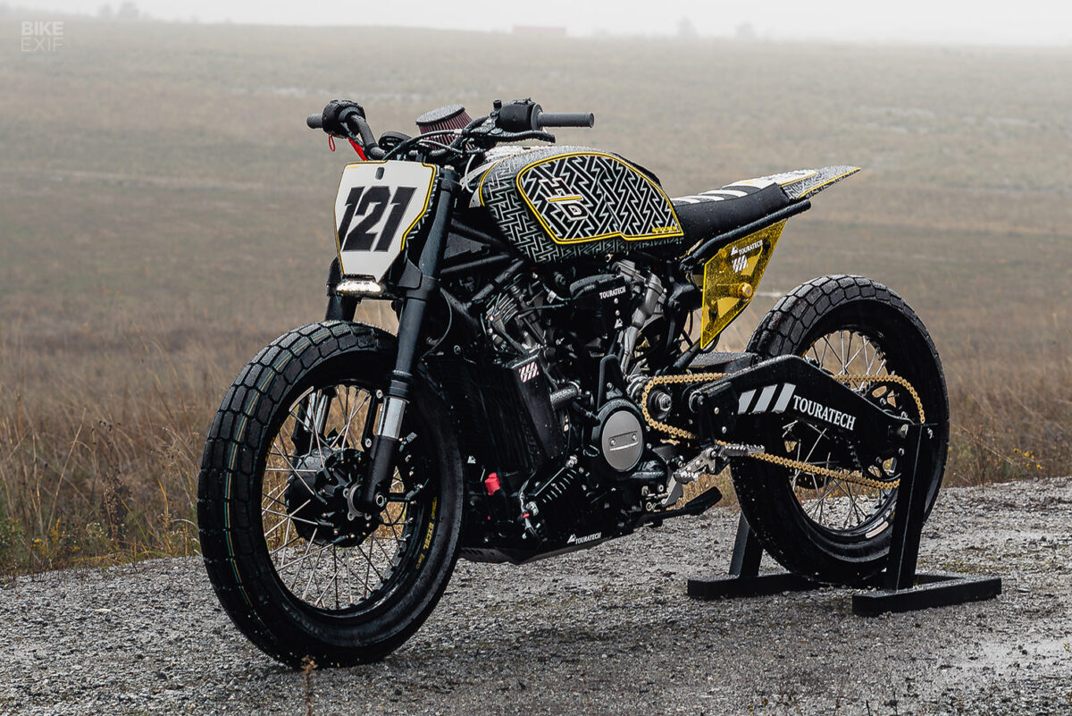 Pan X Motocrew's spicy Harley Pan America flat tracker Bike EXIF