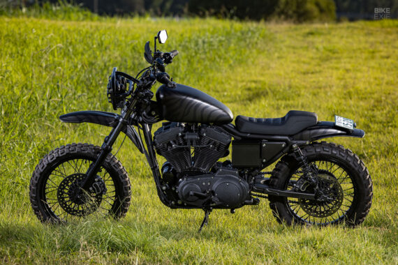 Brutester: An animalistic Harley Sportster 883 scrambler from Japan ...