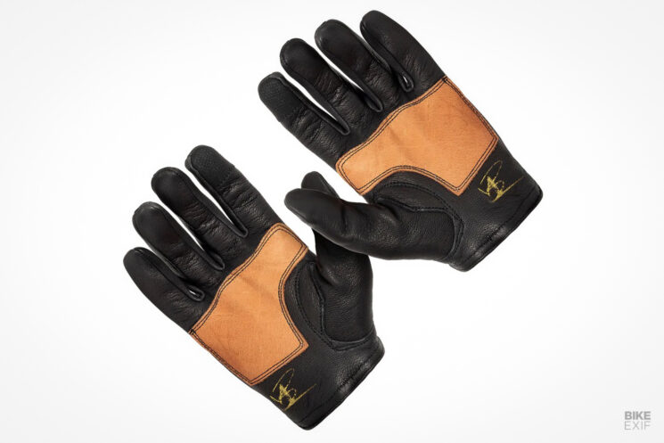 Maroon Bell Dipped Deer Motorcycle Gloves
