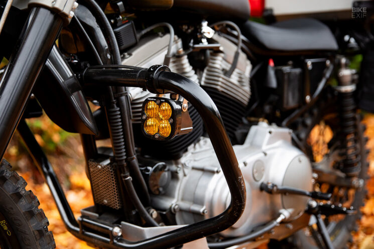 Harley Sportster adventure bike by Biltwell Inc.