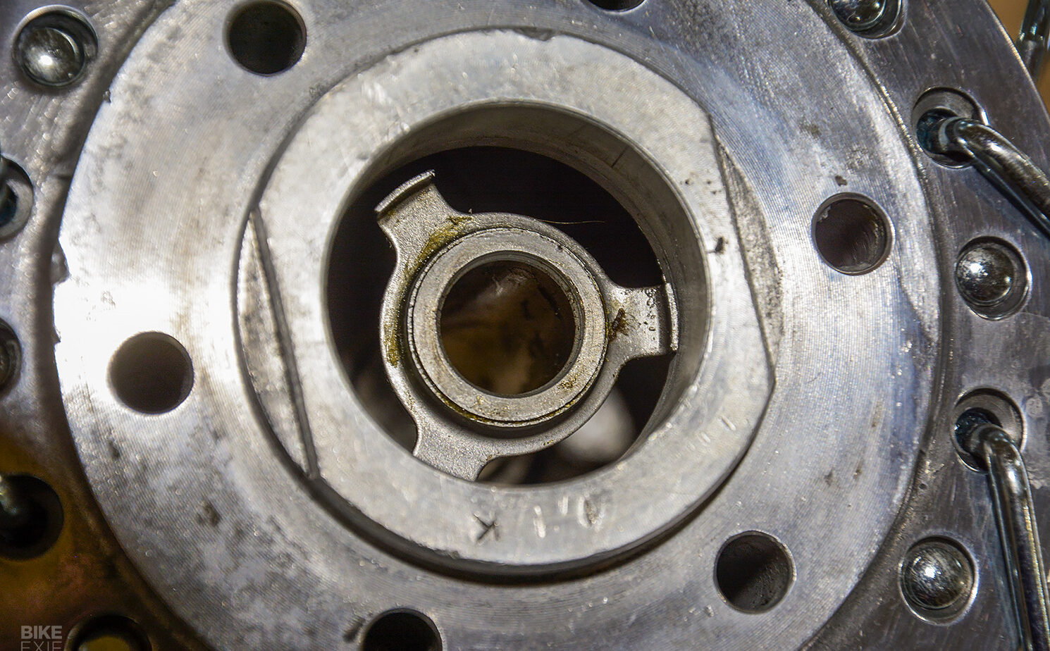 Replacing motorcycle wheel bearings with basic tools