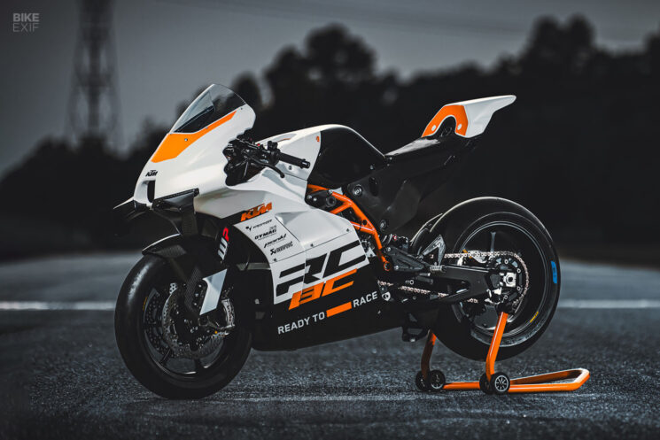 The limited edition 2024 KTM RC 8C is literally ready to race