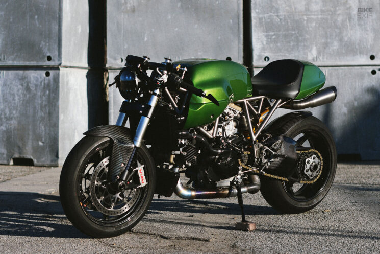 Ducati 1198 SportClassic hybrid cafe racer by Worthing Classics and Stradafab