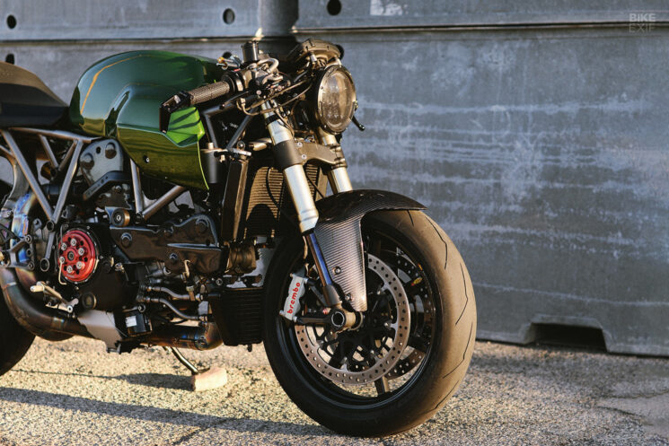 Ducati 1198 SportClassic hybrid cafe racer by Worthing Classics and Stradafab