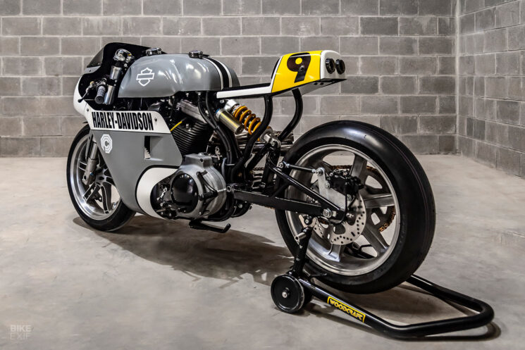 Harley Sportster Grand Prix racer by Corban Gallagher