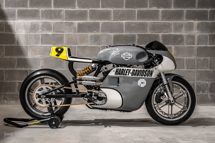 Harley Sportster Grand Prix racer by Corban Gallagher