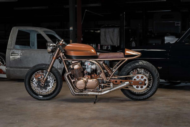 Honda CB750 cafe racer from The Hot Rod Shop
