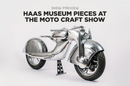 Custom motorcycles from the Haas Museum at the Moto Craft Show