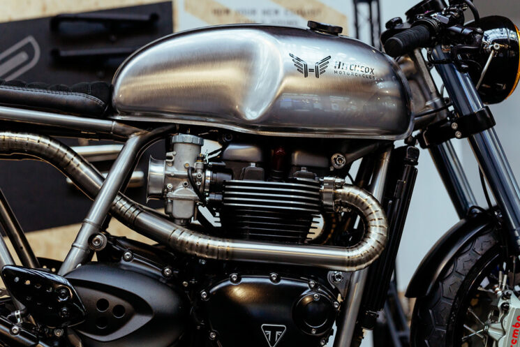 Triumph Thruxton cafe racer by Hitchcox Motorcycles