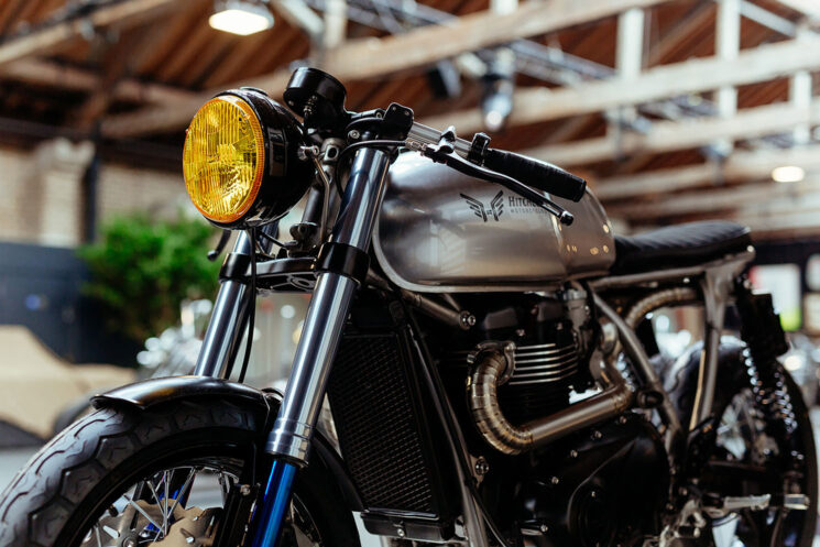 Triumph Thruxton cafe racer by Hitchcox Motorcycles