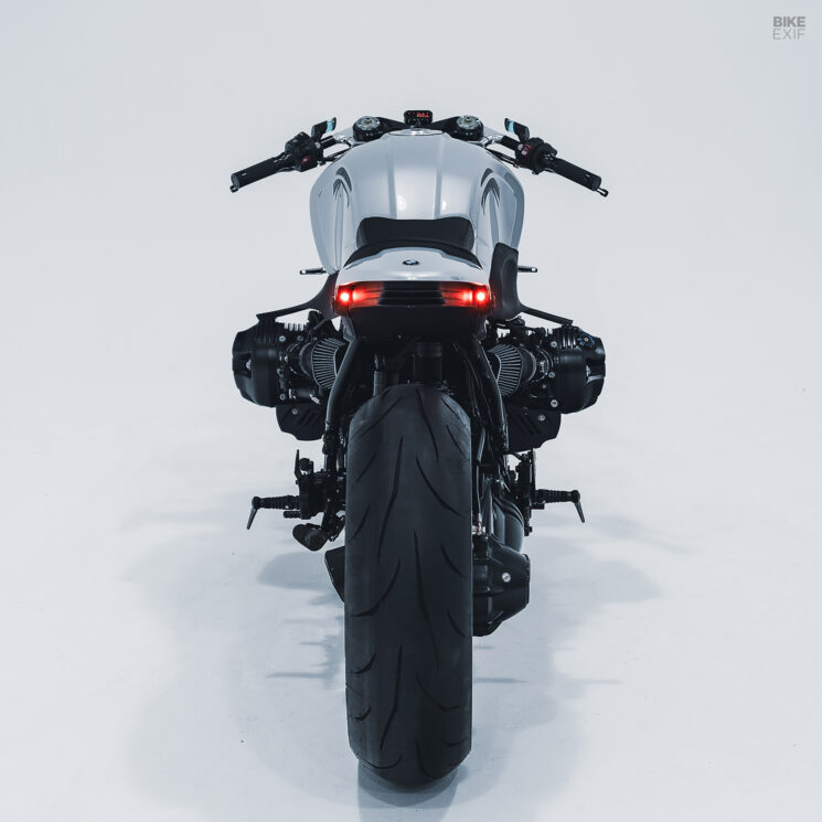 BMW R nineT cafe racer in new futuristic style