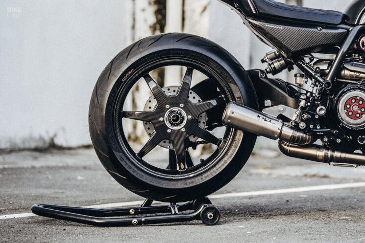 Rough Crafts Ducati Scrambler with carbon fiber wheels BST