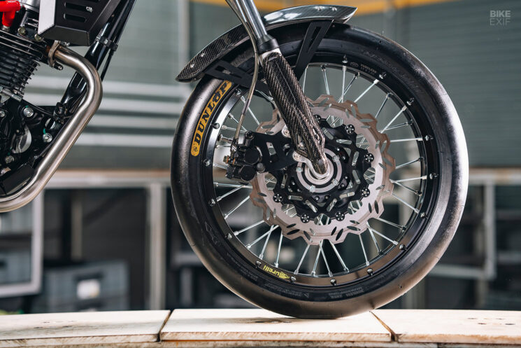 Slick Single An AKT NKD 125 street tracker from Colombia Bike EXIF