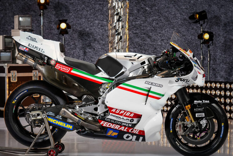 Gresini Ducati MotoGP 75th birthday livery