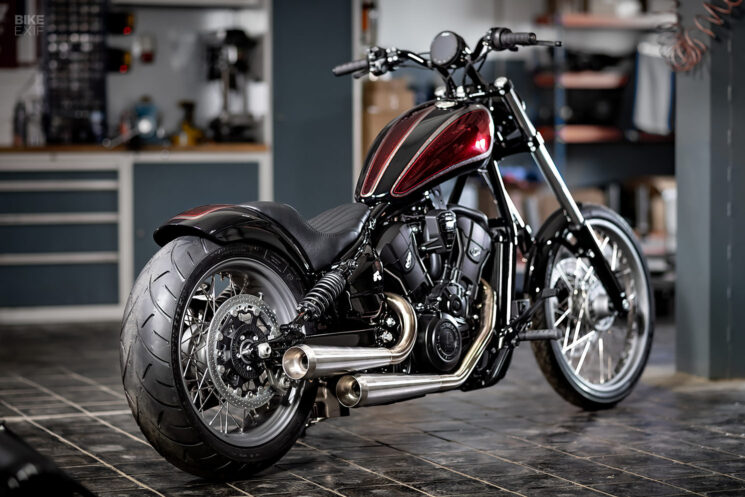 Indian Scout chopper by Unique Custom Cycles