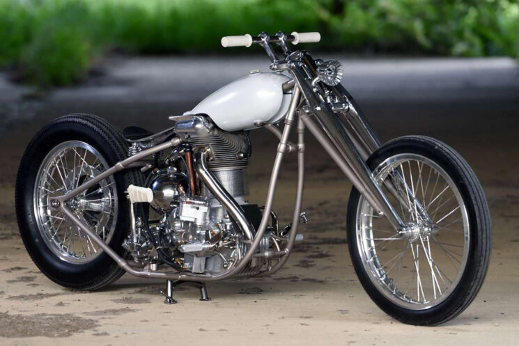 1,700 cc single-cylinder Wright chopper by Al Hackel