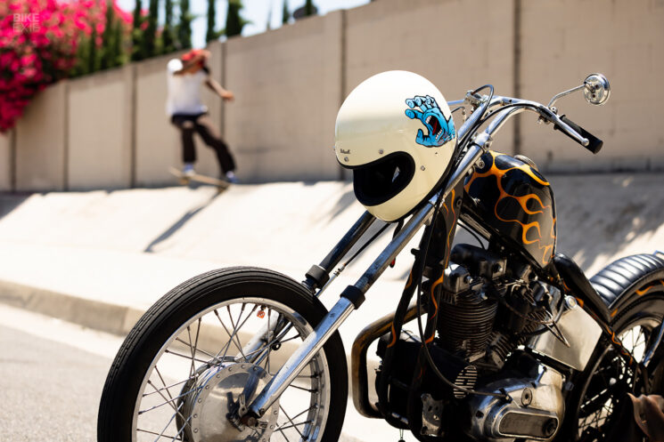 The Biltwell Inc. x Santa Cruz Skateboards limited edition Gringo helmet