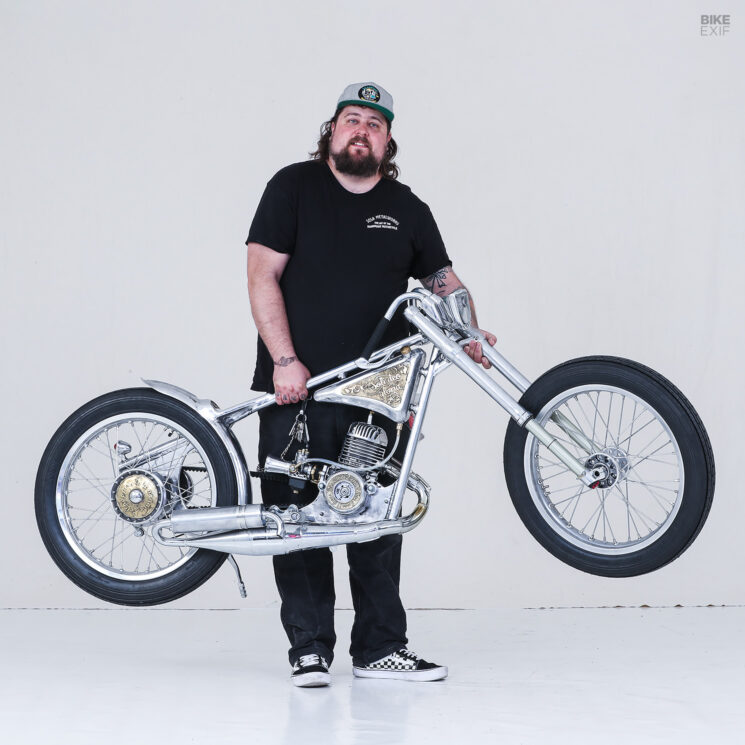 Custom built two-stroke land speed racer by Wannabe-Choppers