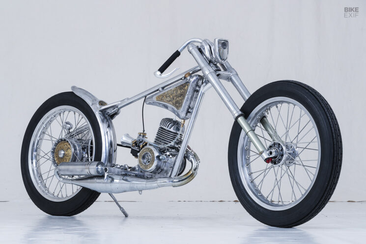 Custom built two-stroke land speed racer by Wannabe-Choppers