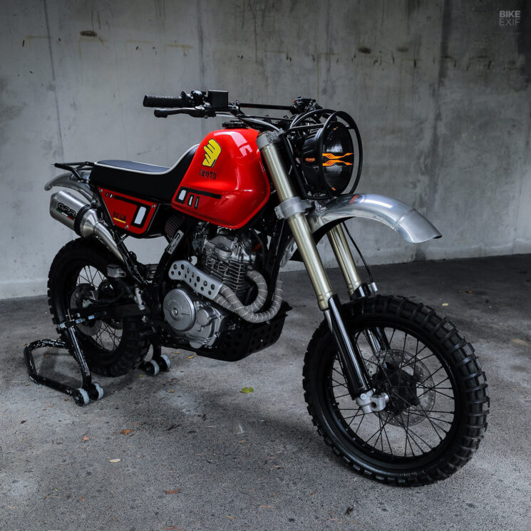 2002 Honda Dominator scrambler by Gas&Retro