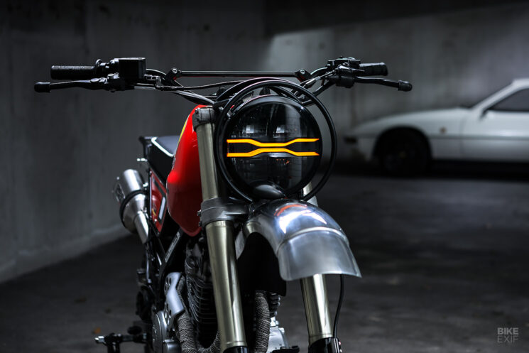 2002 Honda Dominator scrambler by Gas&Retro