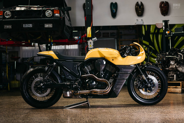 Harley-Davidson V-Rod café racer by Black Cycles Australia