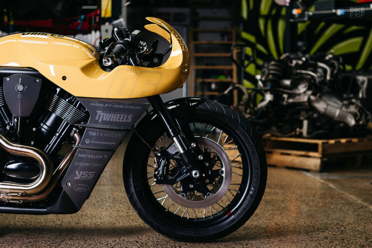 Harley-Davidson V-Rod café racer by Black Cycles Australia