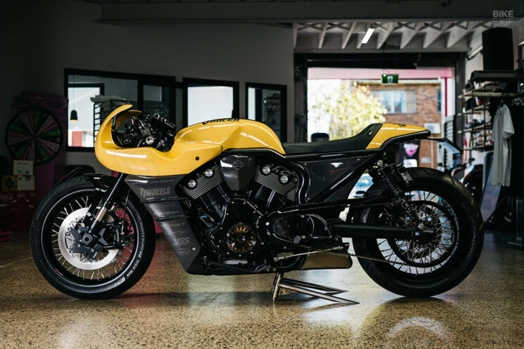 Harley-Davidson V-Rod café racer by Black Cycles Australia