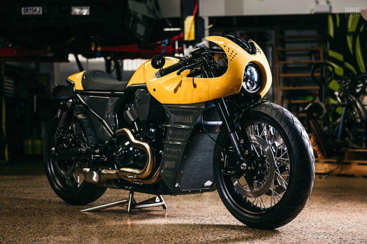 Harley-Davidson V-Rod café racer by Black Cycles Australia