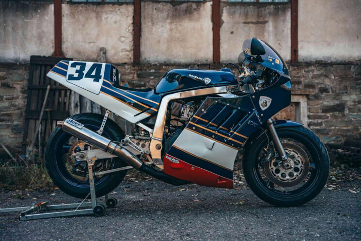 Vélo de piste Suzuki GSX-R1100 personnalisé par Nigel's Creative Customs