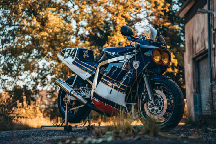 Vélo de piste Suzuki GSX-R1100 personnalisé par Nigel's Creative Customs