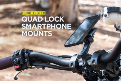 Quad Lock motorcycle phone mount system