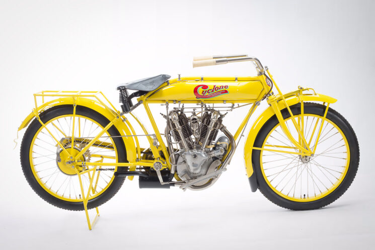 1915 Cyclone v-twin roadster on auction at Mecum Las Vegas