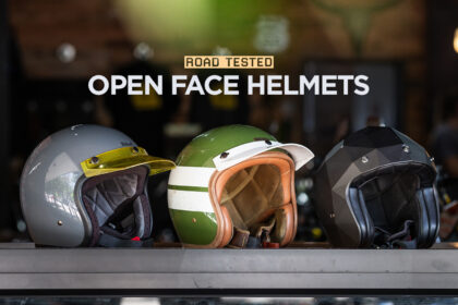 Reviewed: open face motorcycle helmets from Biltwell, HolyFreedom, and Hedon