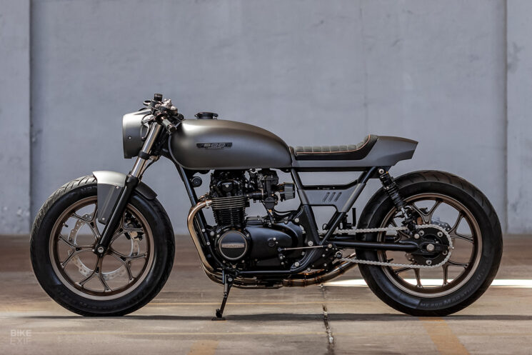 1976 Honda CB500F café racer by Caffeine Custom